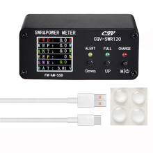 CQV-SWR120 120W SWR Power Standing Wave Meter High Alarm Function 240 x Full Color Display FM-AM-SSB