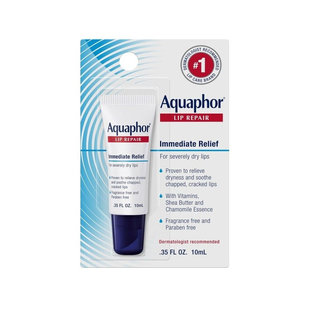 Aquaphor Lip Repair Tube Blister Card 0.35 oz.