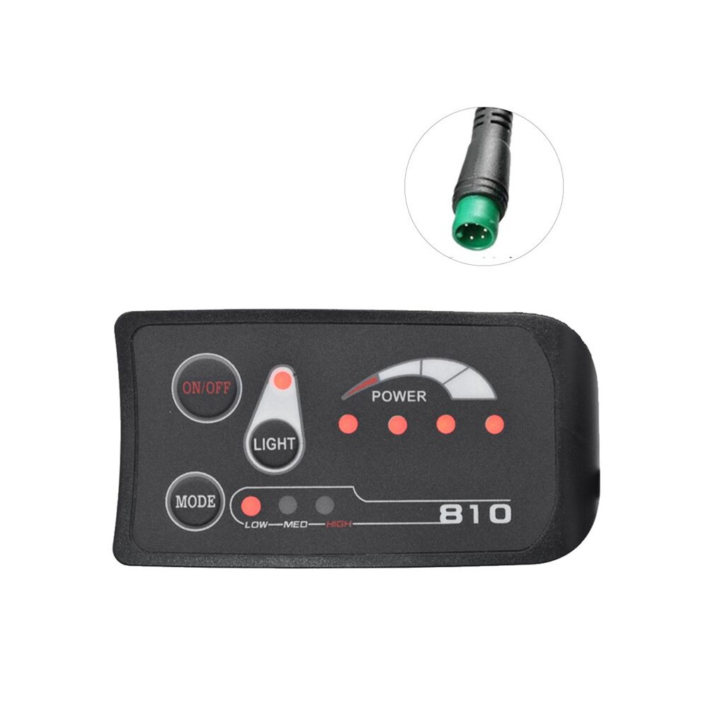 5Pin S810 E-Bike Meter Led Display Ip65 36V Uart For Electric Bike Bicycle Meter(36V) 4853013995391