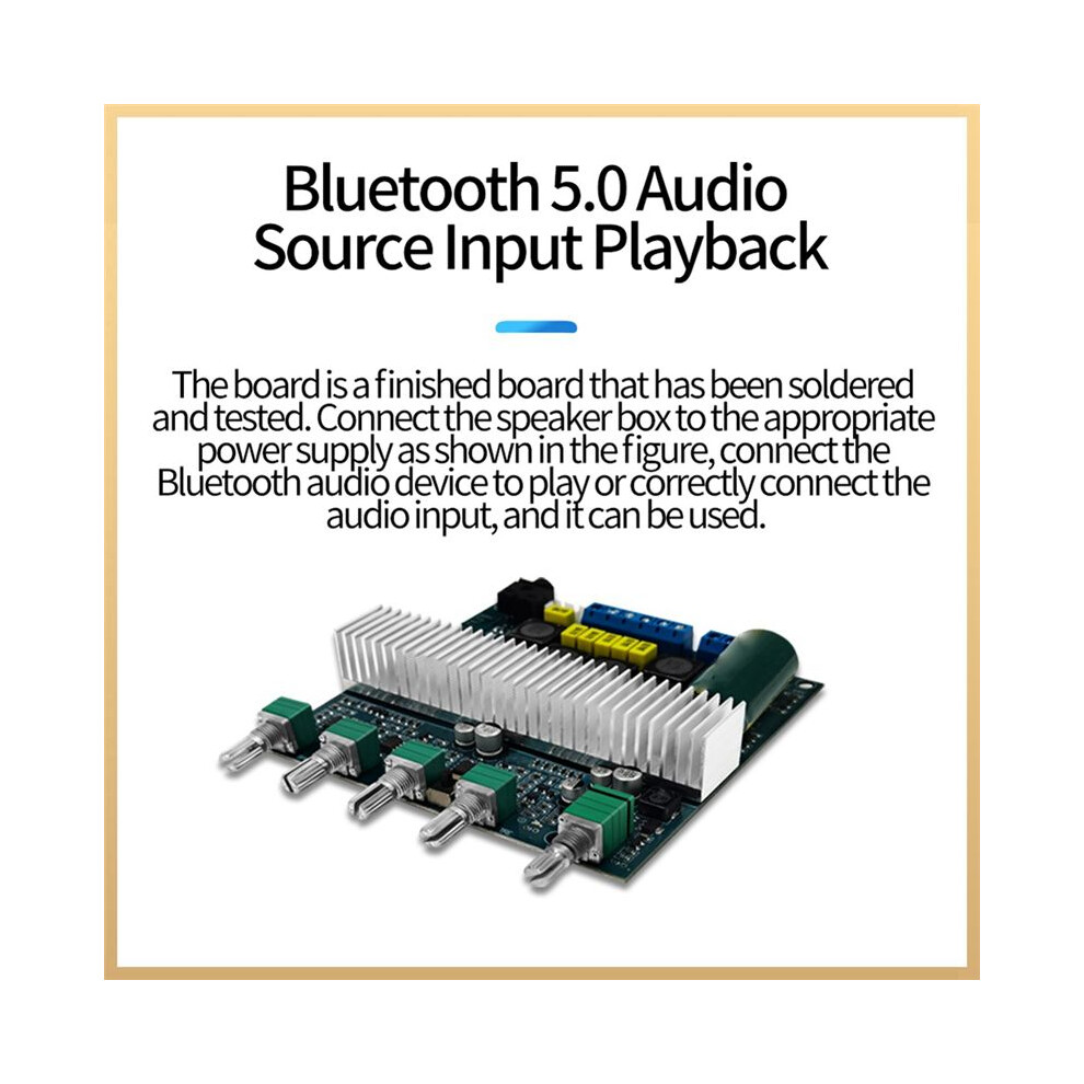 Tpa3116 Bluetooth Amplifier Board 2.1 Channel High Power 5.0 Audio Amplifiers Dc12v-24V 2X50w+100W 4853013900852