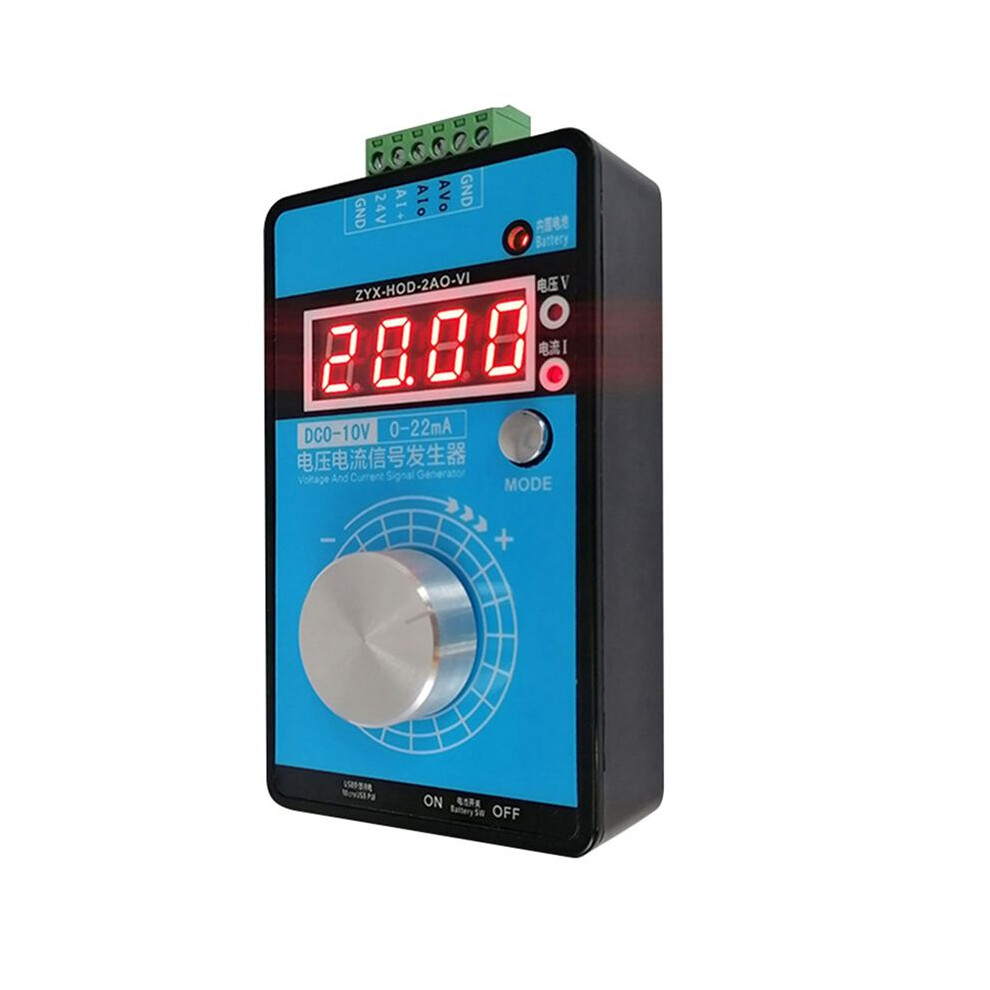 0-5V-10V 0-20Ma/4-20Ma Signal Generator Adjustable Current Voltage Analog Sources Output 24V(No Battery) 4853013905048