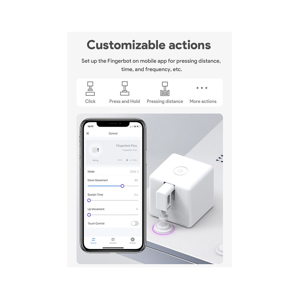 Tuya Smart Fingerbot Plus Zigbee Knop Pusher Home Life App Voice Control With 4853013902078