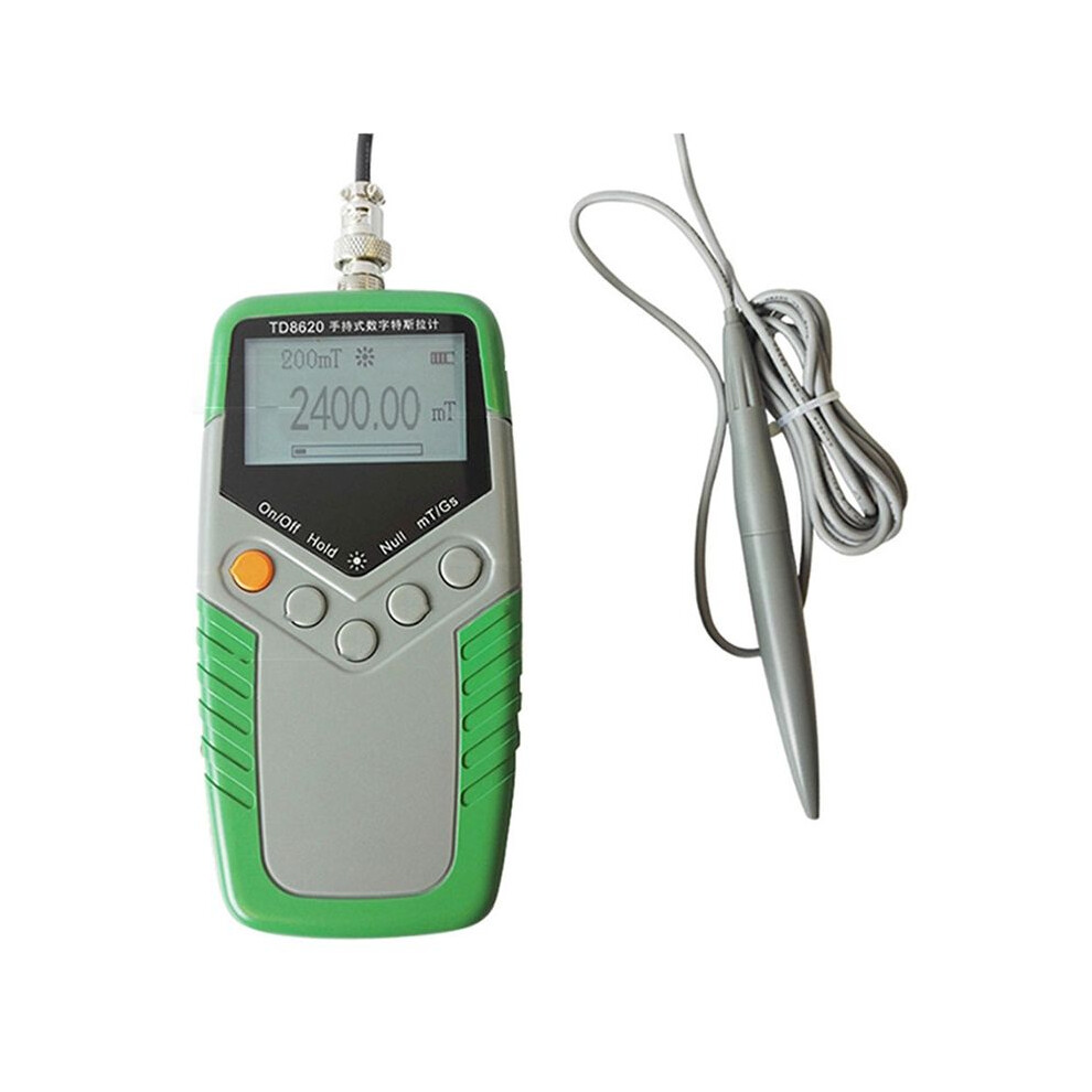 Permanent Magnet Gauss Meter Handheld Digital Magnetic Flux Field Test 5% Accuracy 4853013911452