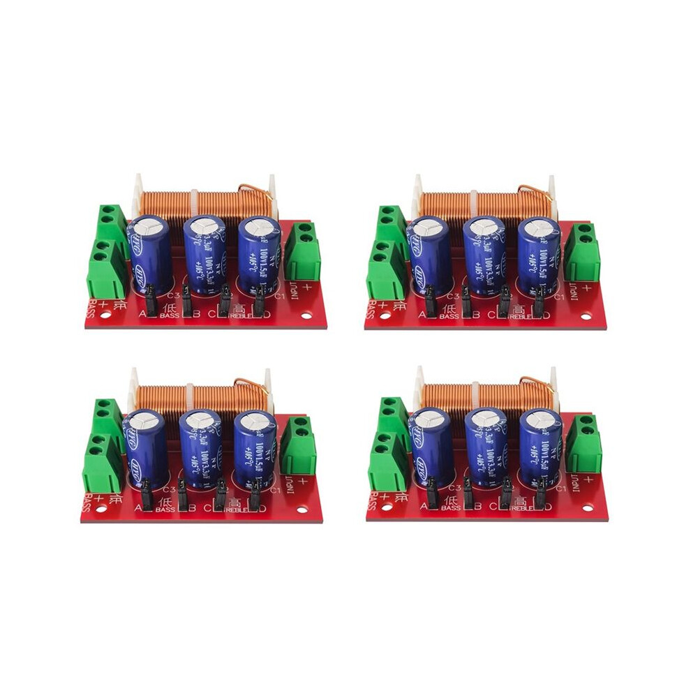 4Pcs 400W Speaker Crossover 2 Way Audio Adjustment Tweeter Speakers Filter Frequency Divider For 2-16Ohm 4853013909244
