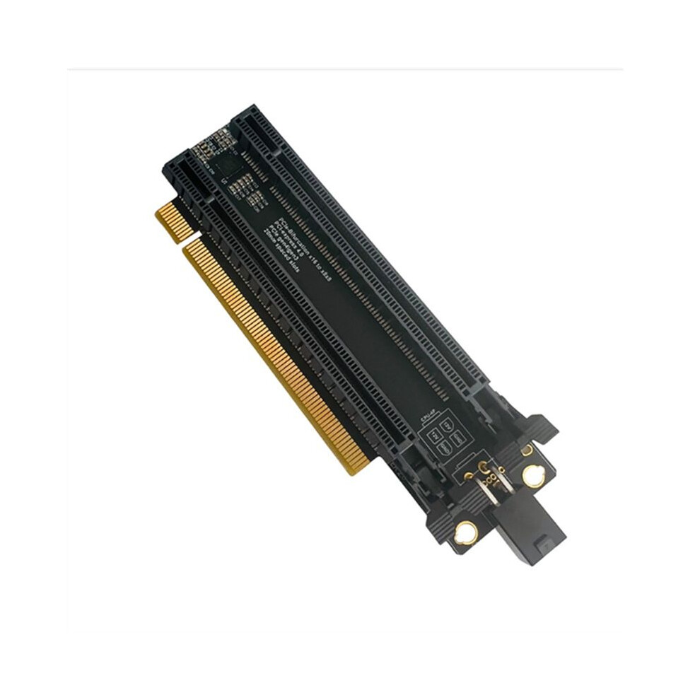 Pci-E 4.0 X16 1 To 2 Expansion Card Gen4 Split Pcie-Bifurcation X8x8 With 20Mm Spaced Slots Cpu4p(4 Pin ) Saudism