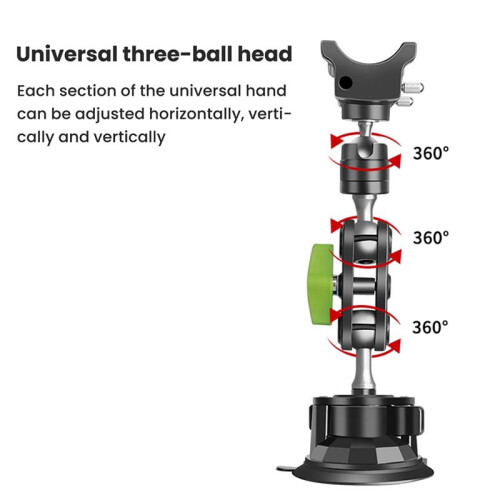 LanParte New Phone Holder Car Stabilizer Selfie Stick 360 Rotating Bracket 2