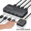 KVM Switch USB Shared Controller Adapter 4 Inputs Outputs for Laptop Computer Printer Keyboard Mouse Monitor 6