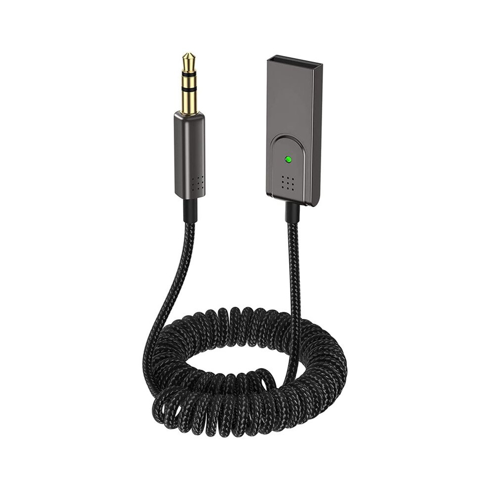 Aux To Bluetooth 5.1 Adapter 3.5Mm Receiver, Built-In Microphone, For Car Speakers And Home Audio 4853013918963