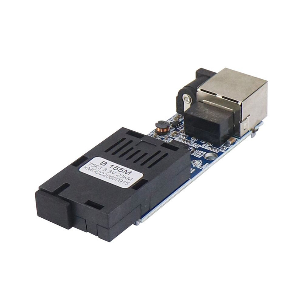 10Pairs Mini Fiber Optical Media Converter 10/100Mbps Single Mode 20Km Sc Port Switch 4853013918147
