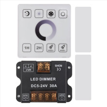 Wireless Wall- Mounted Touch Panel Dimmer Control for DC5-24V 30A Single Color LED Strip Lighting