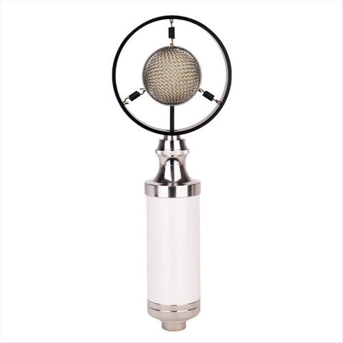 Professional Condenser Wired Vintage Recording Studio Microphone for Live Broadcast White 1
