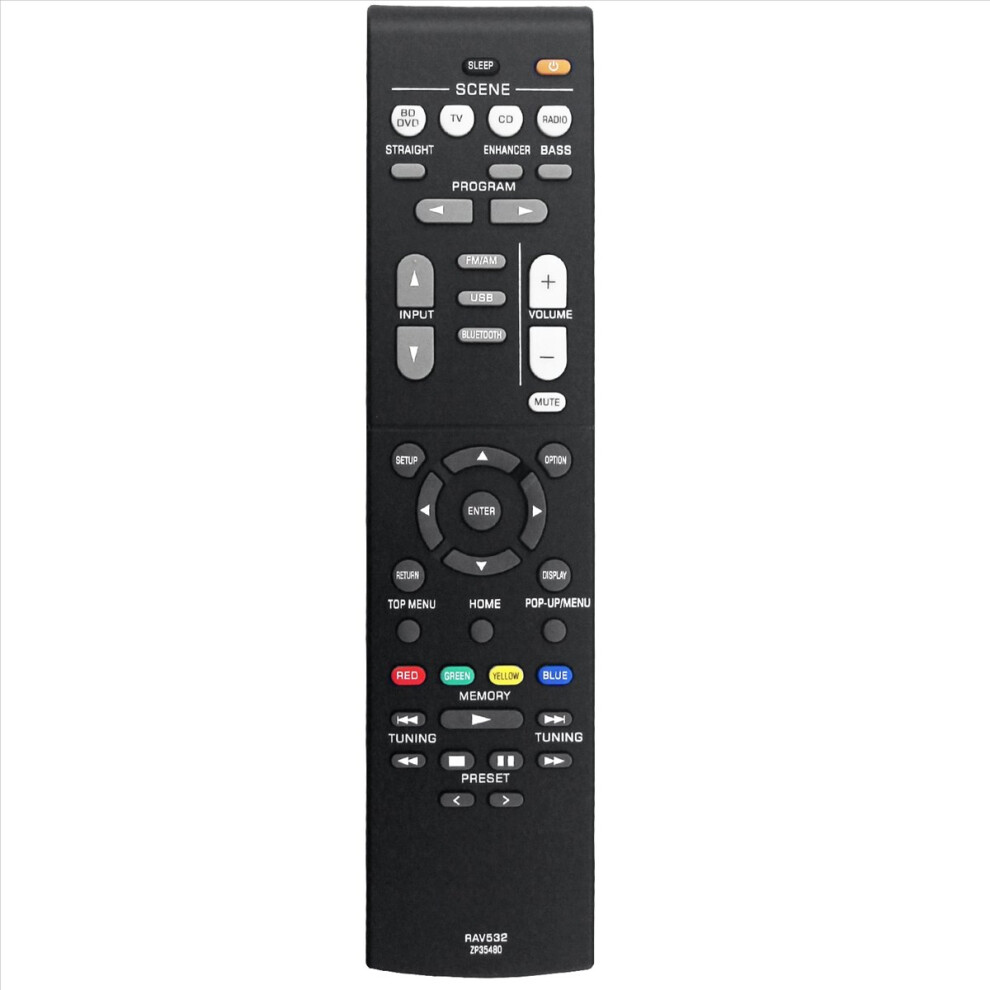 Rav532 Zp35480 Remote Control Replace For Av Receiver Rx-V379 Rx-V383 Rx-V383bl Rxv379 Rxv383 Rxv383bl 4853808616104