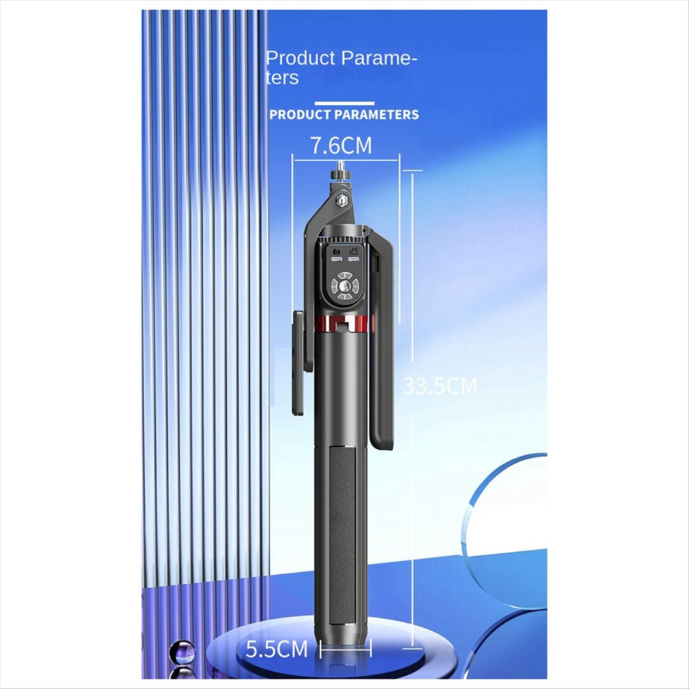 P325 Selfie Stick Four Legged Stand With Detachable Dual Bluetooth Remote Control, Extendable Phone 4853808621559