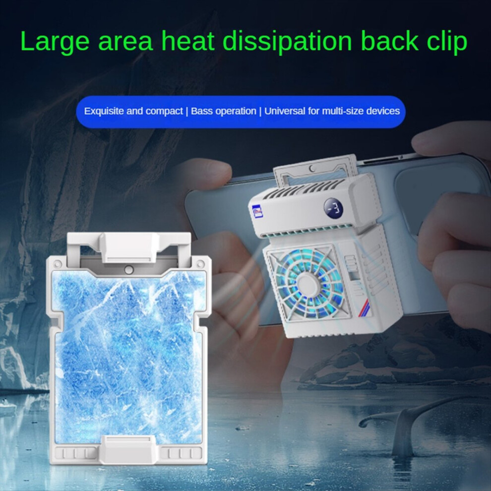 S5 Digital Display Rgb Mobile Phone Cooler Cooling Fan Radiator For Cellphone System Cool Heat Sink Light Saudism