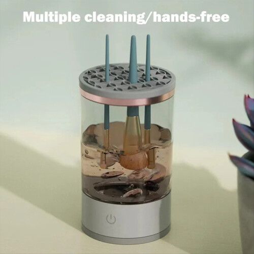 Makeup Brush Cleaner Rechargeable Lazy Electric Cleaning Brushes Automatic Scrubber Quick Dry Tool 2