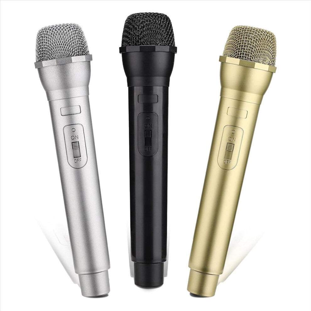 3 PCS Microphone Prop, Plastic Prop Microphone, Mic for Costume Role Play Christmas Cosplay Music Birthday Party-image-OPC-PMGPRY6-NEW