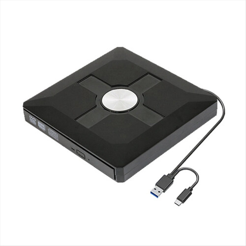 External Optical Drive DVD Burning USB3.0Type-C Mobile Burner Plug and Play CD-ROM Suitable for PC Desktop 1