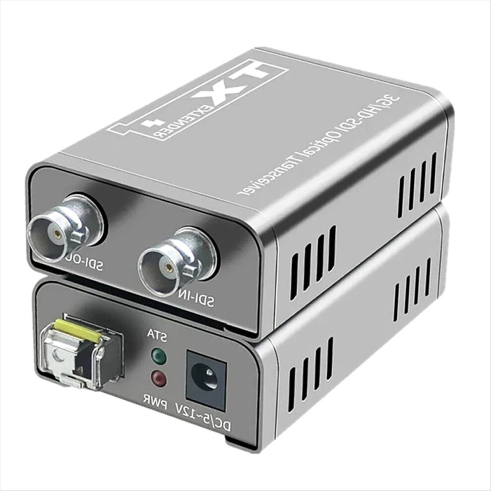 20Km 3G Hd Sdi Fiber Optic Extender Via Lc Cable 1080P Dual Output For Dvd Pc Camera To Tv Monitor Eu Plug 4853808622617