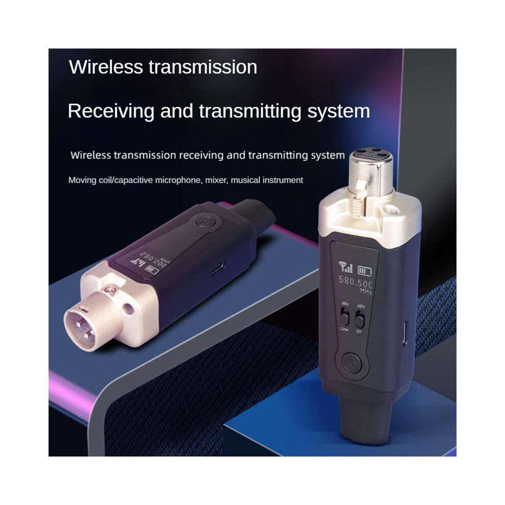 Wireless Microphone System Uhf Xlr Transmitter And Receiver For Dynamic Microphone, Audio Mixer, Pa 4853808632128
