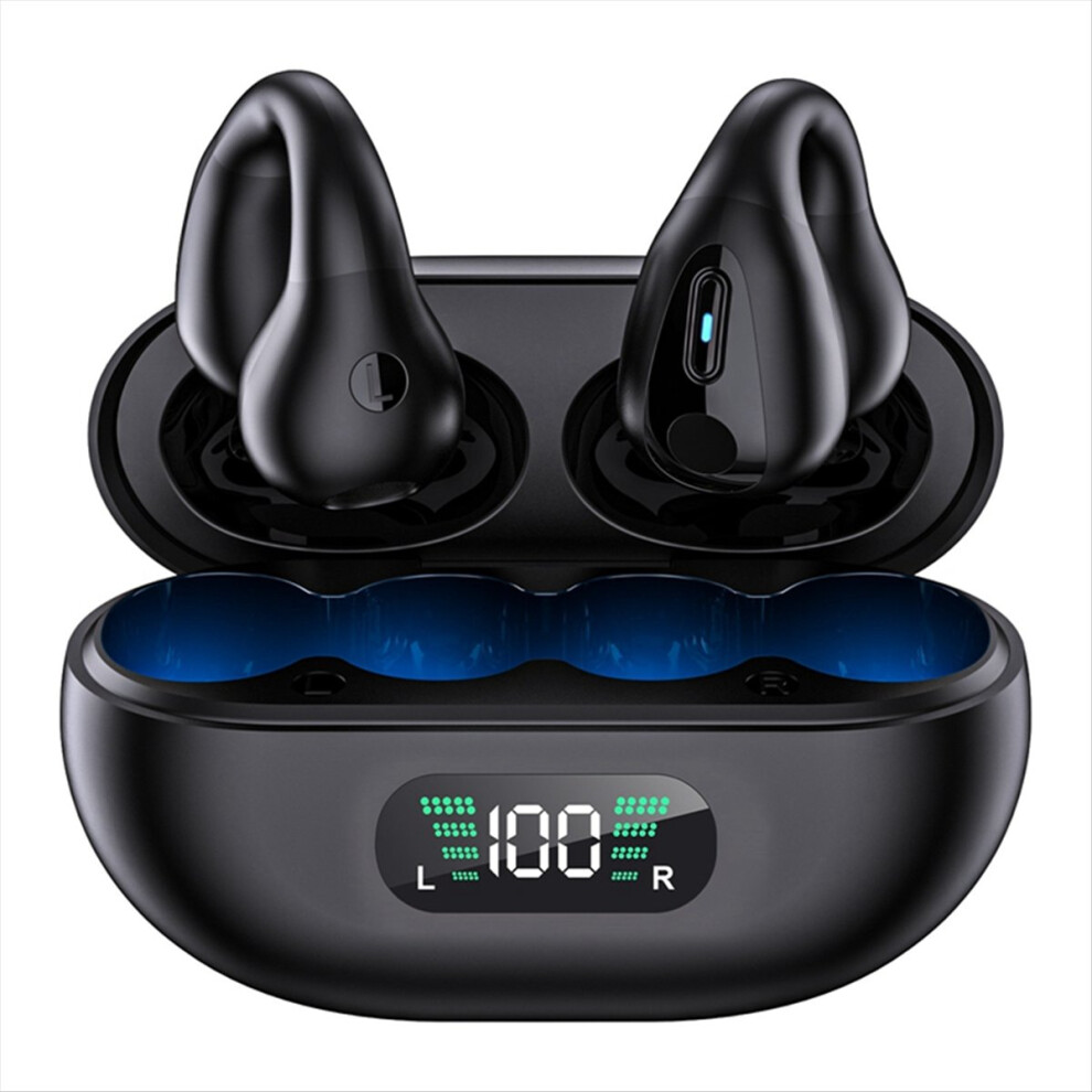 Wirelessbluetooth Headset Does Not Enter The Ear Bone Conduction Clip-Ear Motion Noise Reduction Running Waterproofb 4853808628572