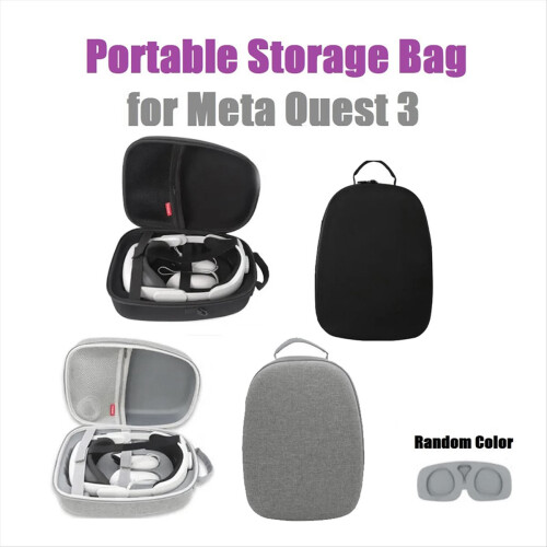 Hard EVA Storage Bag for Meta VR Headset Case Box Protection Shell Grey 2