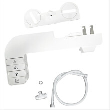Bidet Attachment Non-Electric Sprayer Adjustable Water Pressure for Toilet Dual Retractable Nozzles Toilets Seat A