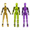 Multi-Jointed Movable Robot 3D Printed Mannequin Dummy Game Kid Adult Decompression Tools,Golden 7