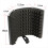 Microphone Isolation Screen Mic Sound Absorbing Screens Adjustable for Broadcasting Podcasts Recording Singing Studio 8