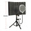 Microphone Isolation Screen Mic Sound Absorbing Screens Adjustable for Broadcasting Podcasts Recording Singing Studio 9