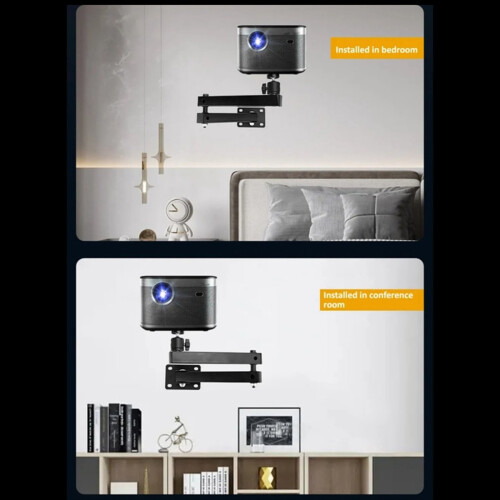 Foldable Projector Wall Mount Universal Adjustable Ceiling Stand Projectors Bracket Support