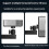 Foldable Projector Wall Mount Universal Adjustable Ceiling Stand Projectors Bracket Support 8