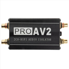 PRO AV2 2CH HiFi Audio Isolator Ground Loop Noise Filter Signal Reducer