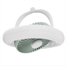 Ceiling Fan Remote Control Oscillating 7inch 4000mah 4 Gears and Warm Light Led Lamp USB Desk Fan-A