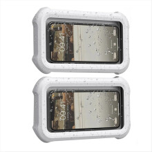 2PCS Waterproof Shower Phone Holder Case with 360 Rotation, Angle Adjustable, Wall Mounted for Bathroom