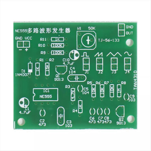 Sine Triangle Square Wave NE555 Multi-Channel Waveform Generator Module DIY Kits 2