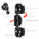 Camera Clamp Mount Super Adapter Double Head Multifunction Holder for Motorcycle Bicycle Mounts 9cm 7