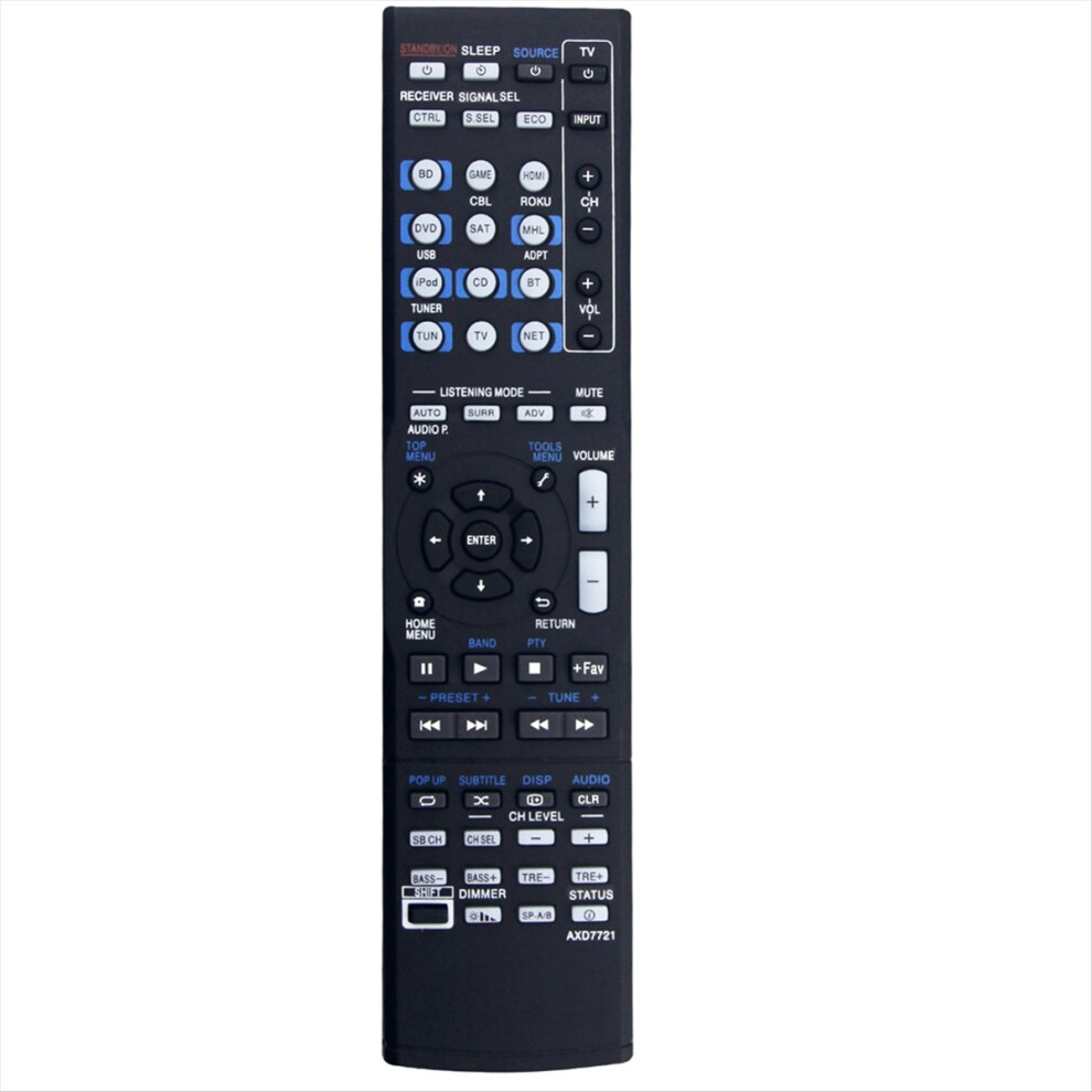 Replace Axd7721 Remote For Av Receiver Vsx-830 Vsx-830-K Vsx-1024 Vsx-1029 Vsx-45 Vsx-44 Vsx-454 Vsx-824 4853808661531