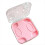 Transparent Storage Case for Switch/OLED Joy-Cons Handle Box Dust-Proof High-Permeability Pink 3