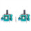 4PCS Analog Joystick with Sensor Module for Controller 3D Potentiometer Cap Repair Kit 7