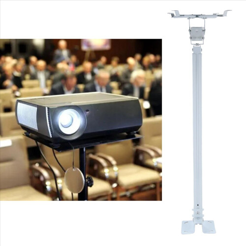 Projector Hanger Square Tube 60cm-120cm Wall Mount for 4-Hole Multi-Functional Convenient Bracket 2