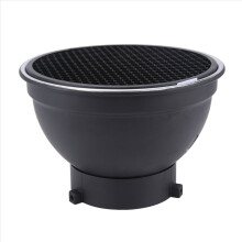7In Reflector Diffuser Lamp Shade Dish W/ 60 Honeycomb Grid Baorong Mouth Standard Cover for Bowens Mount Studio Strobe