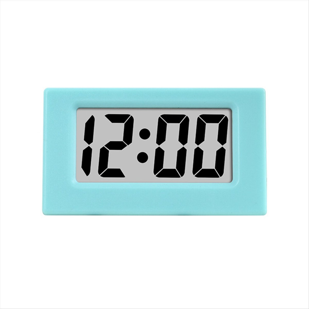 Mini Clock Triangle Led Screen Lectronic Digital Alarm Desktop For Home Office Table Bedroom Decor Blue 4853808665829