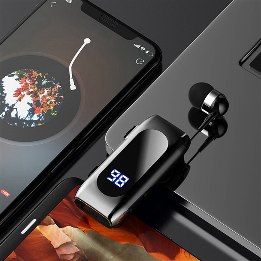 K55 Lavalier Wireless Headset Digital Display Waterproof Business Cable In-Ear Ultra Bluetooth Headset,A-image-OPC-PMGPZ6H-NEW