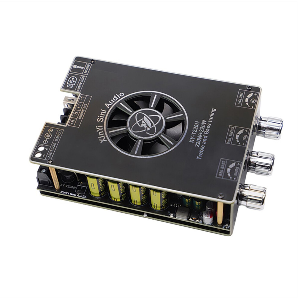 Xy-T220h Bluetooth Audio Amplifier Module 220W X 2 High And Low Frequency Adjustment Dual Channel Stereo Tpa3251-A Black 4853808662644