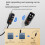 UHF Wireless Microphone Head Wearing Headset Digital Display Mic Little Bee Loudspeaker Teaching 5