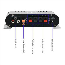 -838 Audio Amplifier Black Mini Hifi Fm Radio Power EU Plug