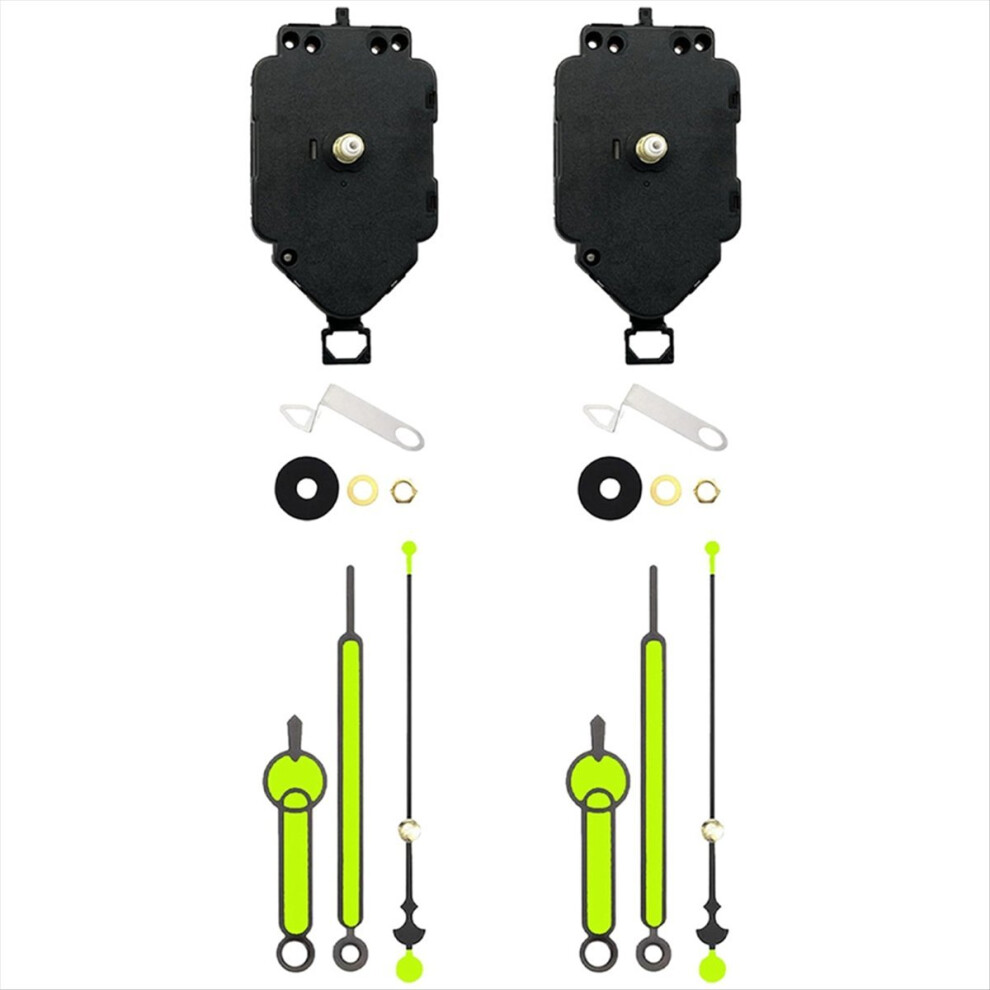 2 Set Quartz Clock Movement Kit Oscillating + Pointer Repair Parts Replacement B 4853808672438