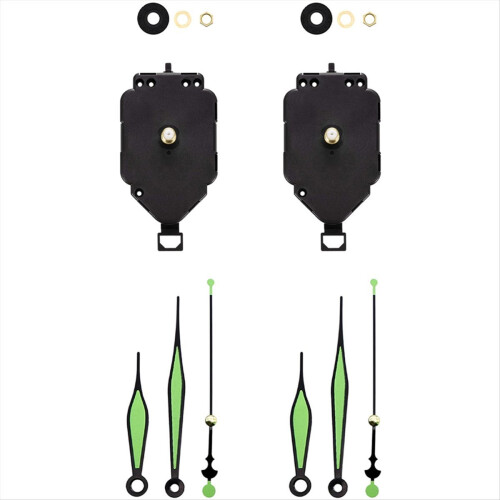 2 Set Quartz Clock Movement Kit Oscillating + Pointer Repair Parts Replacement C 1