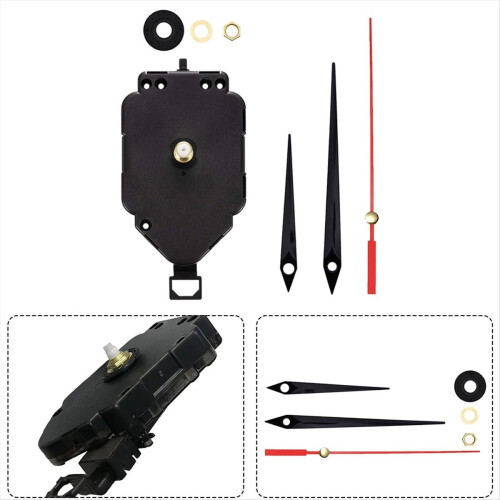 2 Set DIY Clock Movement Kit Oscillating with Hands Quartz Repair Parts Replacement E 2