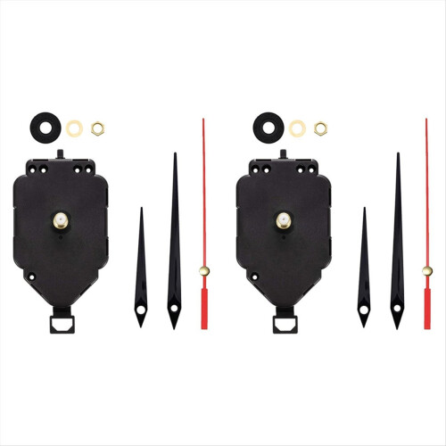 2 Set DIY Clock Movement Kit Oscillating with Hands Quartz Repair Parts Replacement E 1